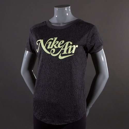 Nike Sportswear RU STANDOUT Logo Print Tee Black-Anthracite for Women